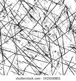Grunge black white vector seamless background