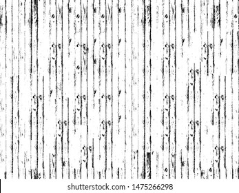 Grunge is black and white. Vector texture of destruction. Abstract monochrome background. Pattern of cracks. Vintage worn surface. The aged wall in gloomy chips