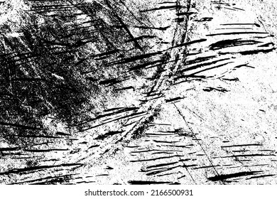 Grunge textura vectorial en blanco y negro. Fondo sucio monocromo. Resumen de la superficie desgastada