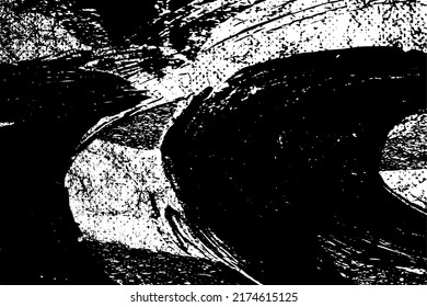 farbige, schwarz-weiße Vektorstruktur. einfarbiger, schmutziger Hintergrund. Abstrakte abstrakte Oberfläche