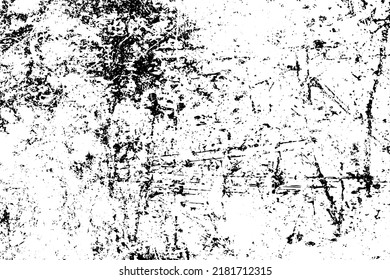 Grunge black and white vector texture. Monochrome dirty background. Abstract worn surface