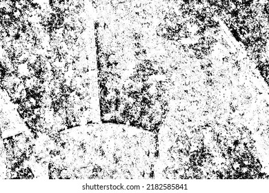 Grunge black and white vector texture. Monochrome dirty background. Abstract worn surface