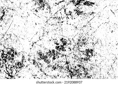 Grunge black and white vector texture. Monochrome dirty background. Abstract worn surface