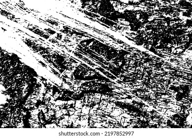 Grunge textura vectorial en blanco y negro. Fondo sucio monocromo. Resumen de la superficie desgastada