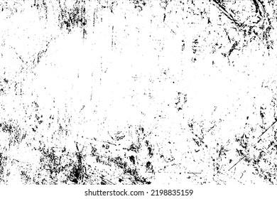Grunge black and white vector texture. Monochrome dirty background. Abstract worn surface
