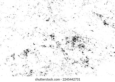 Grunge black and white vector texture. Monochrome dirty background. Abstract worn surface