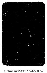 Grunge black and white vector texture. Hand drawn frame template. Old paper. Dark spot substrate for your design. Dust, scretches, stamp texture. Easy to use abstract vintage effect with noise and