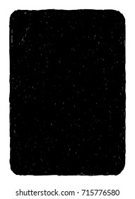 Grunge black and white vector texture. Hand drawn frame template. Old paper. Dark spot substrate for your design. Dust, scretches, stamp texture. Easy to use abstract vintage effect with noise and