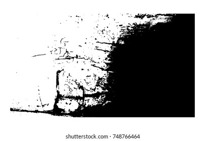 Grunge black and white vector texture.