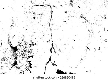 Grunge black and white wall background. vector texture plate