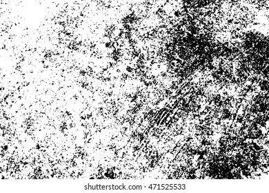 Grunge black and white wall background and texture. Vector illustration.