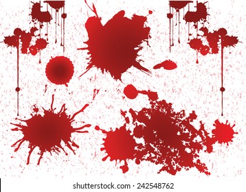 grunge blood, grunge vector