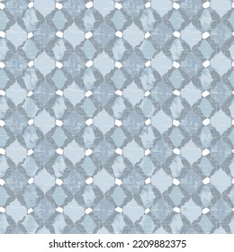 Grunge blue abstract background Classic gold wallpaper motif,Arabic seamless pattern grid lantern shapes tiles.