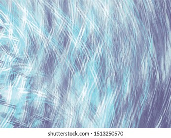 Grunge blue abstract background on white backdrop. Rectangular horizontal medium rough design. Vector image.