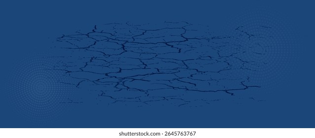 Fondo artístico azul grunge. Ilustración vectorial
