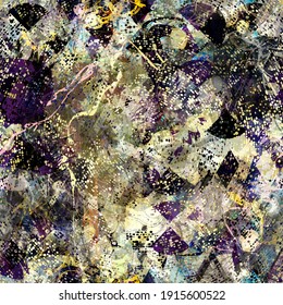farbige, blaue und braune, nahtlose Textur. Abstrakter Vektorhintergrund für Webseiten, Banner-Hintergrund, Stoff, Innendekor, Umhüllung