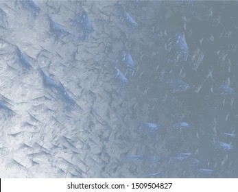 Grunge blue gray abstract background on white backdrop. Rectangular horizontal medium rough design. Vector image.