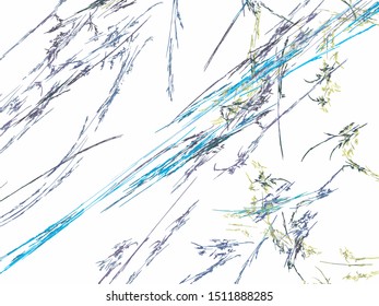 Grunge blue grey abstract background on white backdrop. Rectangular horizontal medium rough design. Vector image.