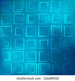 Grunge blue retro seamless mosaic vector background for your web design