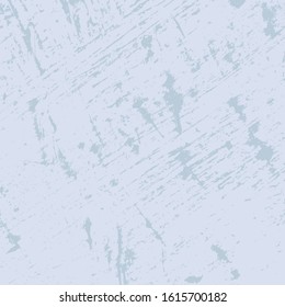 Grunge blue rough dirty background. Overlay aged grainy messy template. Brushed paint cover. Empty aging design element. Distress urban used texture. Renovate wall frame grimy backdrop. EPS10 vector
