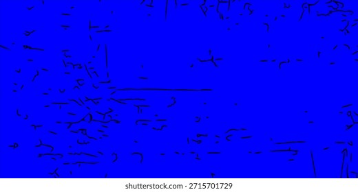 Grunge azul sin patrón. Textura abstracta en blanco y negro. Fondo de grietas, rasguños, astillas, manchas, manchas de tinta, líneas. Superficie de fondo de diseño oscuro. Elemento de impresión gris