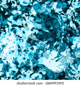 Grunge blue seamless texture. Abstract vector background for web page, banners backdrop, fabric, home decor, wrapping