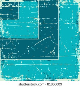 Grunge blue vector background