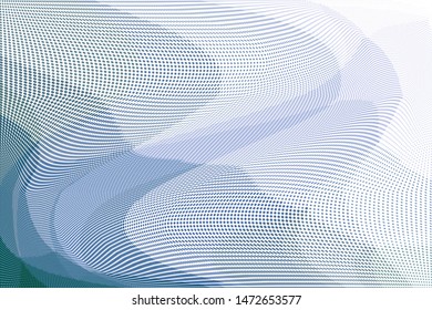 Grunge blue white halftone dots pattern texture background. Low poly design. Modern gradient monochrome dotted vector illustration. Abstract wavy lines. Triangular polygon backdrop