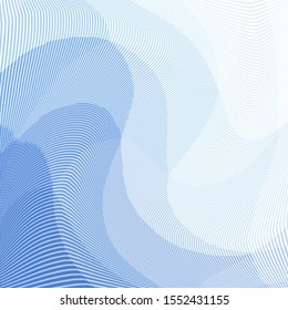 Grunge blue white halftone dots pattern texture background. Low poly design. Modern gradient monochrome dotted vector illustration. Abstract wavy lines. Triangular polygon backdrop