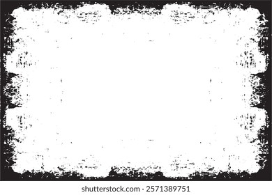 Grunge border frame. Grunge background.
