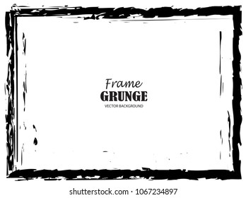 Grunge border frame.Grunge background.Abstract vector template.