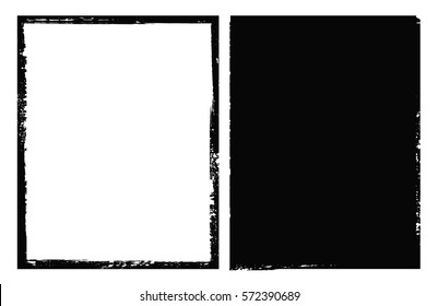 Grunge border frame.Grunge background.Abstract vector template.