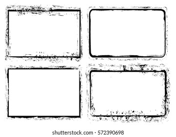 Grunge border frame.Grunge background.Abstract vector template.