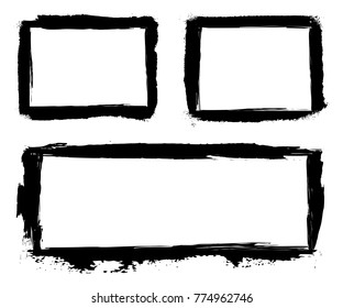 Grunge border frame.Grunge background.Abstract vector template.