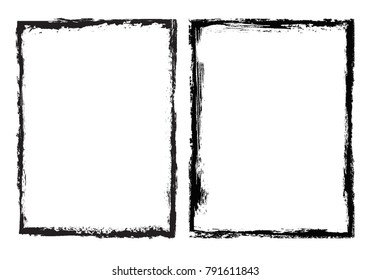 Grunge border frame.Grunge background.Abstract vector template.