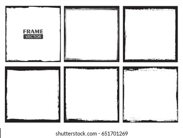 Grunge border frames.