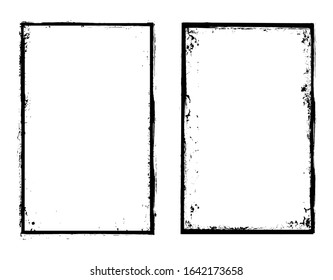 Grunge border frames.Vector grunge backgrounds.