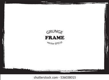 Grunge border frame.Vector distress frame.