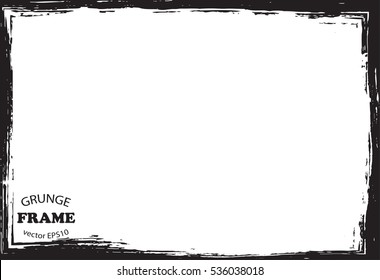 Grunge border frame.Vector distress frame.