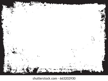 Grunge border frame.Vector distress frame.