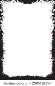 Borde grueso, grueso, marco, marco de imagen en blanco y negro, sucio, grueso, marco - borde, fondo de técnica de imagen gruesa plantilla de efecto fotográfico texturizado