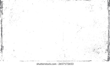 Textura del borde del grunge con el modelo abstracto áspero y los rasguños angustiados envejecidos. Diseño de superficie desvanecido. Ideal para composiciones artísticas creativas.