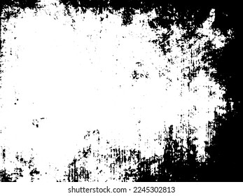 Grunge border vector texture background. Abstract frame overlay. Dirty and damaged backdrop. Vector graphic illustration with transparent white. EPS10.