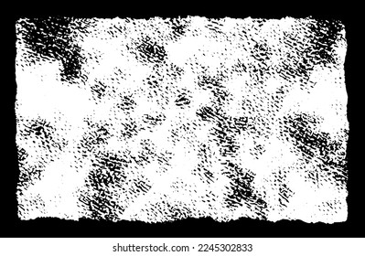 Grunge border vector texture background. Abstract frame overlay. Dirty and damaged backdrop. Vector graphic illustration with transparent white. EPS10.