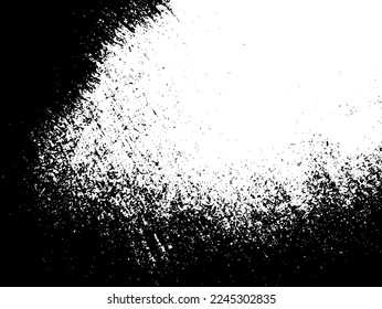 Grunge border vector texture background. Abstract frame overlay. Dirty and damaged backdrop. Vector graphic illustration with transparent white. EPS10.