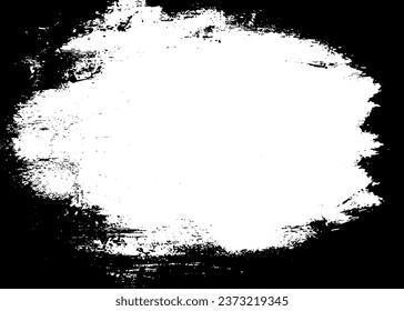 Grunge border vector texture background. Abstract frame overlay. Dirty and damaged backdrop. Vector graphic illustration with transparent white. EPS10.