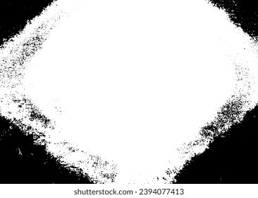 Grunge border vector texture background. Abstract frame overlay. Dirty and damaged backdrop. Vector graphic illustration with transparent white. EPS10.