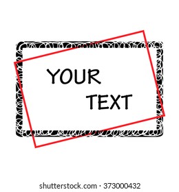 Grunge borders with place for your text.
