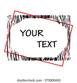 Grunge borders with place for your text.