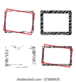 Grunge borders set with place for your text.